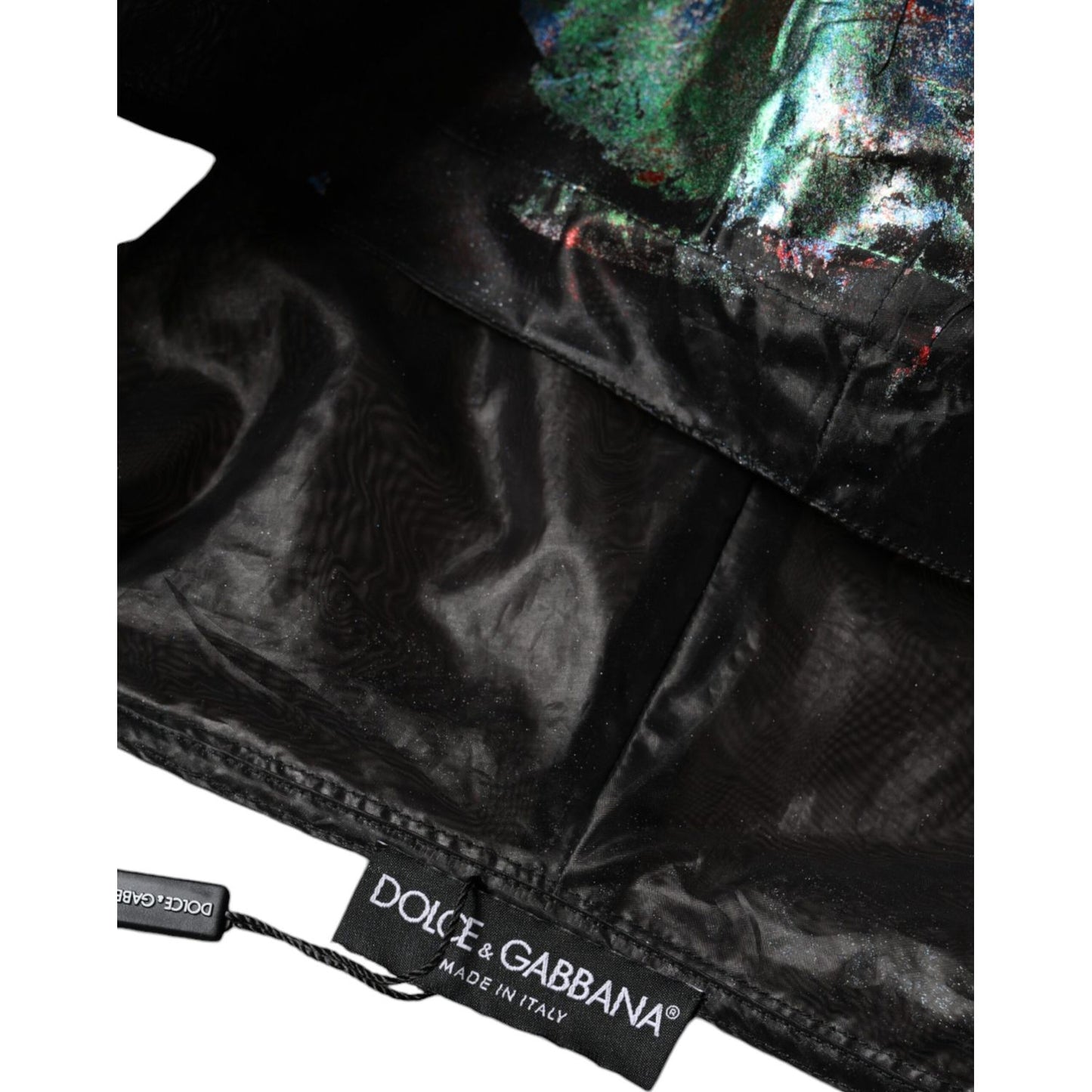 Dolce & Gabbana Multicolor Print Hooded Sweatshirt Sweater