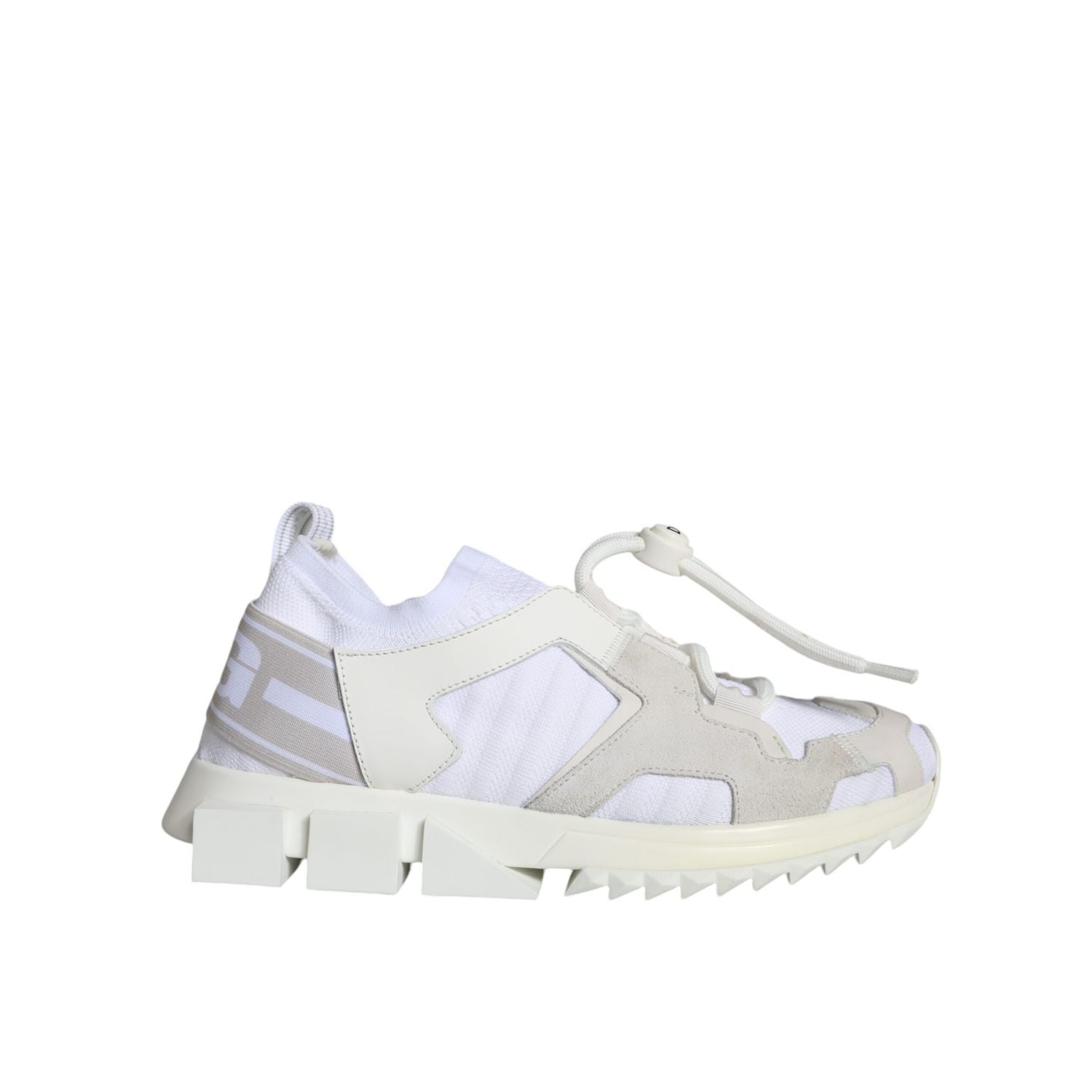 Dolce & Gabbana White Mesh Sorrento Trekking Sneakers Shoes