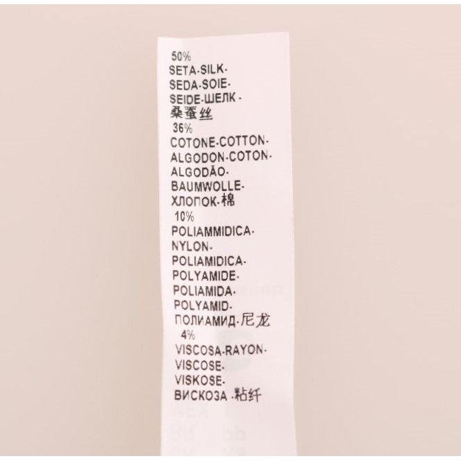 فستان شيميز أنيق من الحرير الأسود من دولتشي آند غابانا