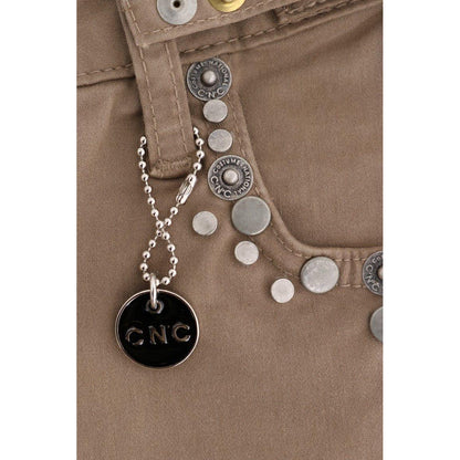 Costume National Beige Cotton Stretch Slim Fit Jeans Jeans & Pants