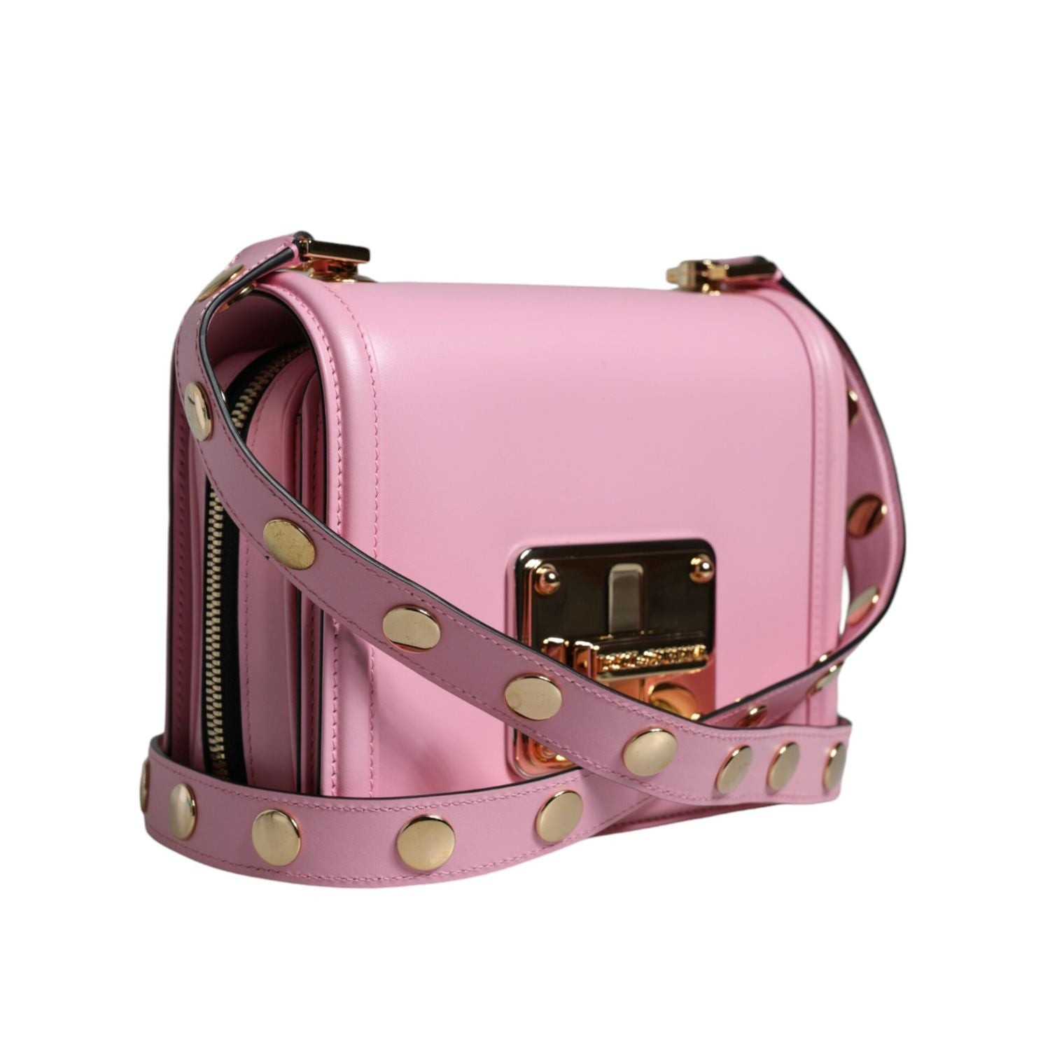 Front view with bag zipped and handles upright.
