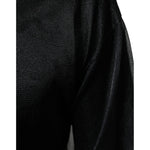 Dolce & Gabbana Black Polyester Pullover Sweatshirt Sweater