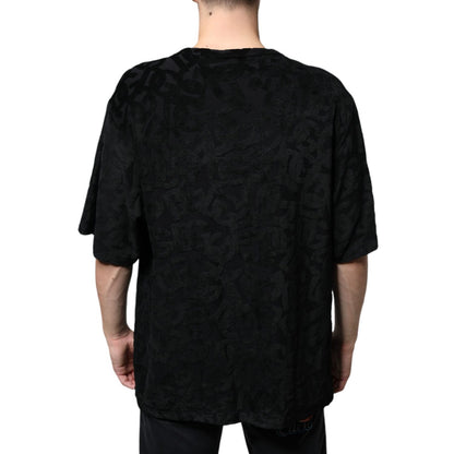 Dolce & Gabbana Black DG Mania Logo Print T-shirt