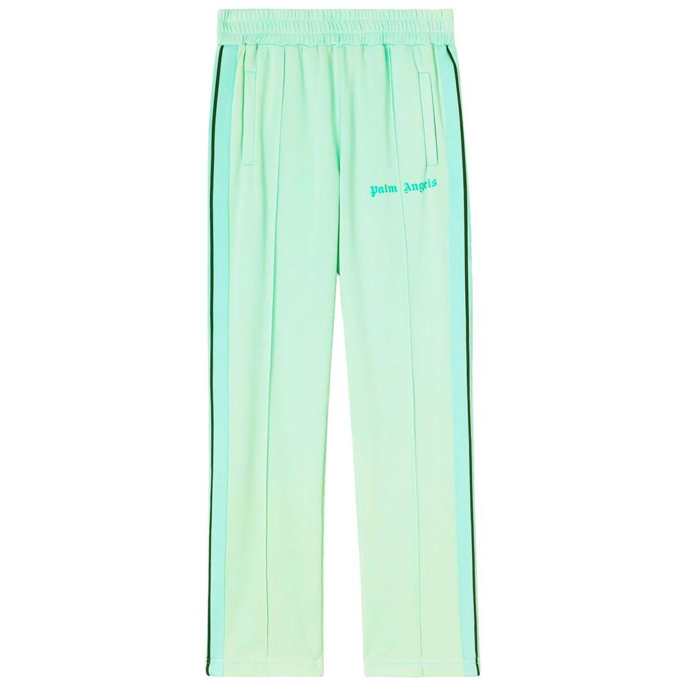 Palm Angels Green Nylon Men Pant