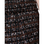 Dolce & Gabbana Multicolor High Waist Tartan Tweed A-line Mini Skirt SKI2037-40