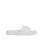 Dolce & Gabbana White Rubber Slides Sandals Beachwear Shoes