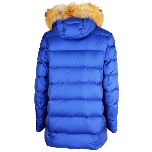 Add Blue Nylon Men Jacket AD-14189-IT50 | L