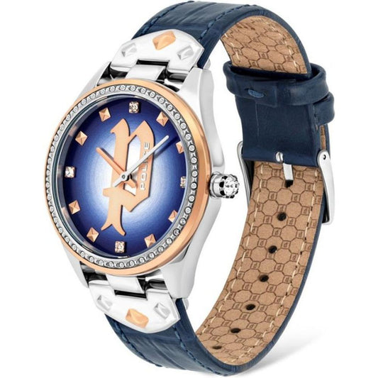 Police Blue Leather Watch POPL16029MSTR03AC