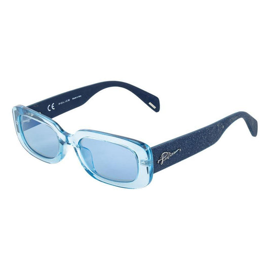 Police Blue Acetate Sunglasses POSPLA17536N1XAC