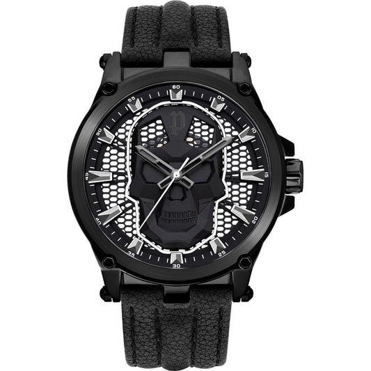 Police Black Leather Watch POPEWJA2108203AC