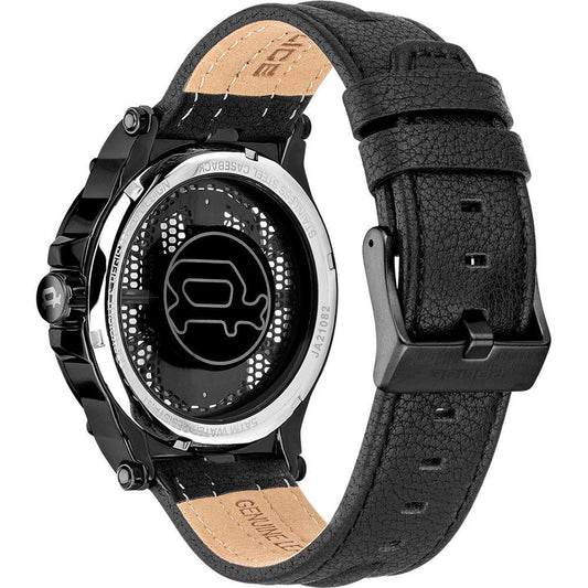 Police Black Leather Watch POPEWJA2108203AC