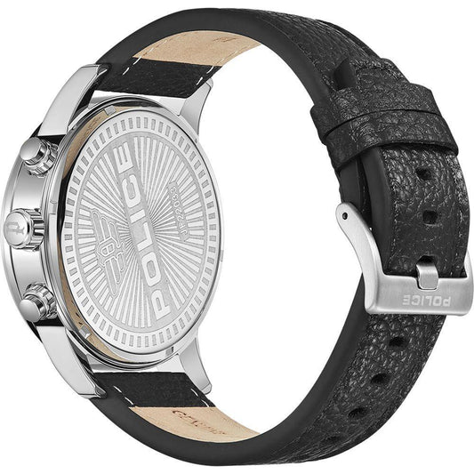 Police Black Leather Watch POPEWJF2203305AC