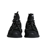 Dolce & Gabbana Black Sorrento Socks Logo Sneakers Shoes