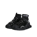 Dolce & Gabbana Black Sorrento Socks Logo Sneakers Shoes