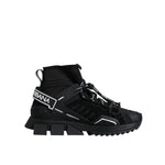 Dolce & Gabbana Black Sorrento Socks Logo Sneakers Shoes