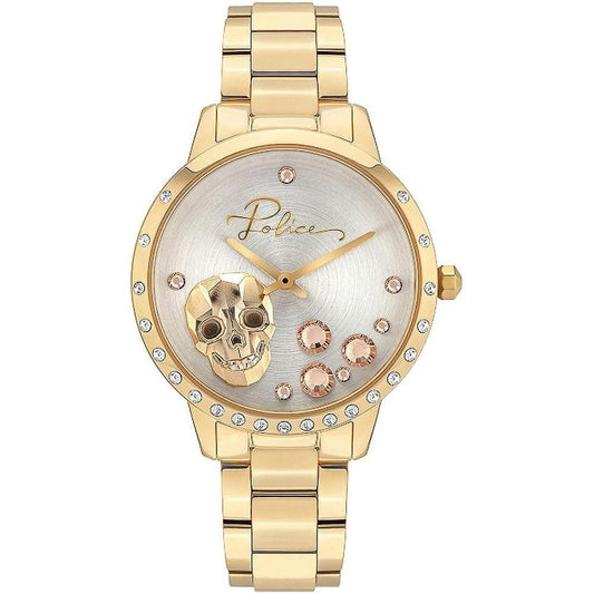Police Gold Stainless Steel Watch POPL16071MSG22MAC
