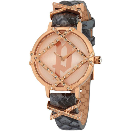 Police Gray Leather Watch POPL16068BSR32AC