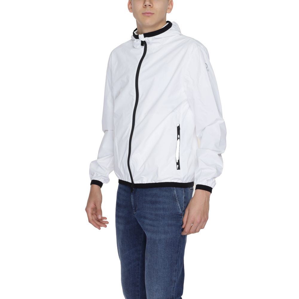 Suns White Polyester Jackets & Coat