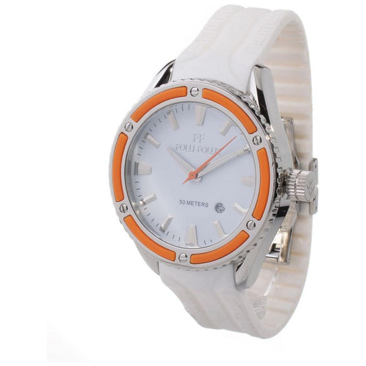 Folli Follie White Synthetic Sport Watch