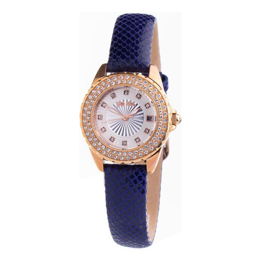 Folli Follie Blue Leather Watch FFWF1B006STAAC