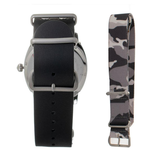 Folli Follie Black Leather Watch