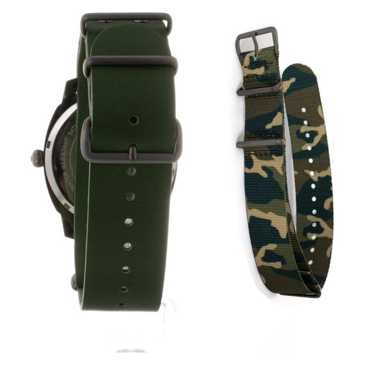 Folli Follie Green Leather Watch