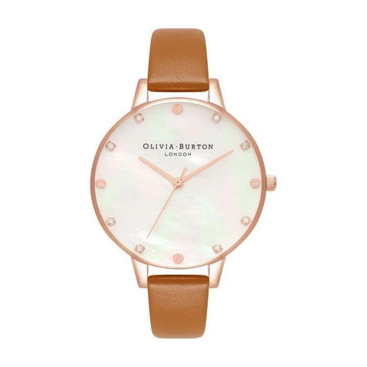 Olivia Burton Brown Artificial Leather Watch