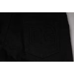Dolce & Gabbana Black Cotton Stretch Skinny Men Denim Jeans