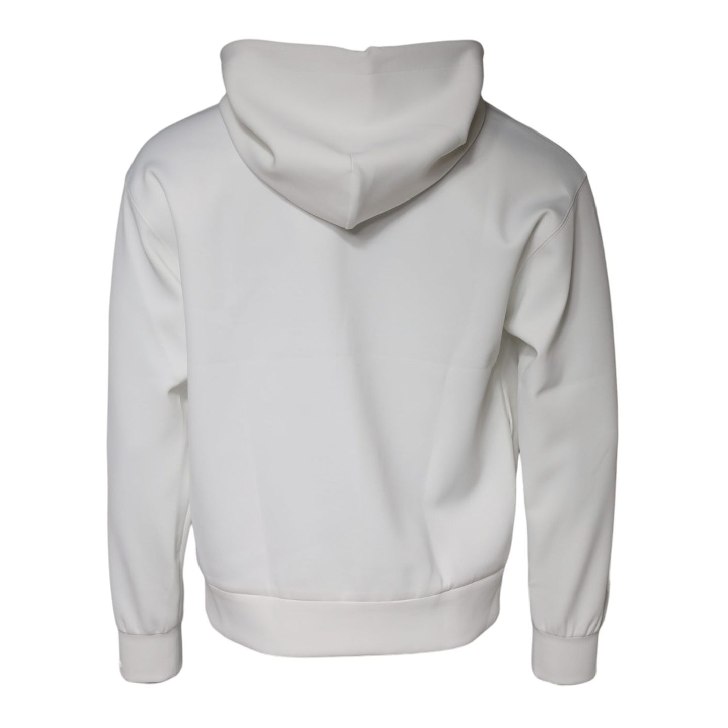 Dolce & Gabbana White DG Logo Hooded Men Sweatshirt Sweater