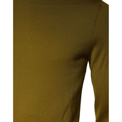 Dolce & Gabbana Brown Cashmere Turtleneck Pullover Sweater