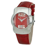 Chronotech Red Leather Watch CHCT7279M05AC