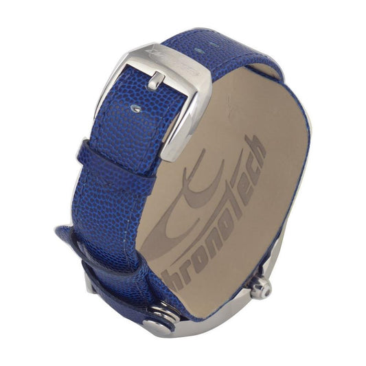Chronotech Blue Leather Watch CHCT2039J22AC