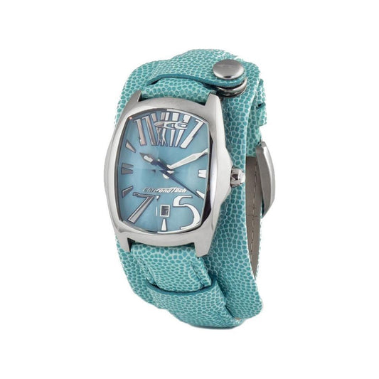 Chronotech Blue Leather Watch CHCT2039L24AC
