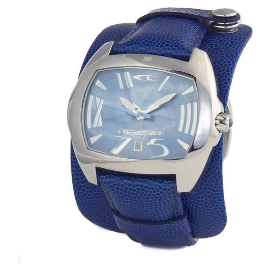 Chronotech Blue Leather Watch CHCT2188J22AC