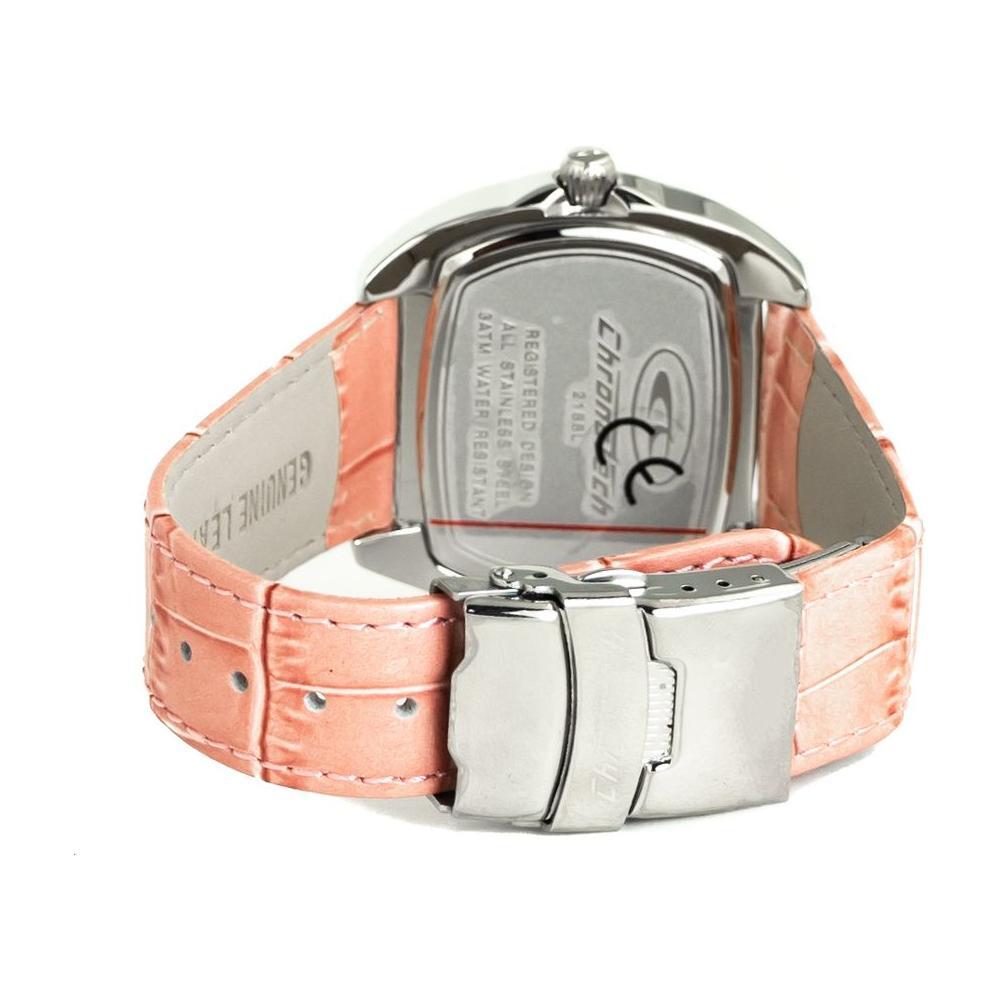 Chronotech Multicolor Leather Dress Watch