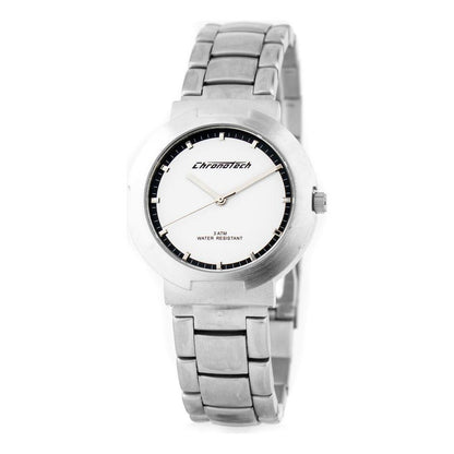 Chronotech Silver Stainless Steel Watch