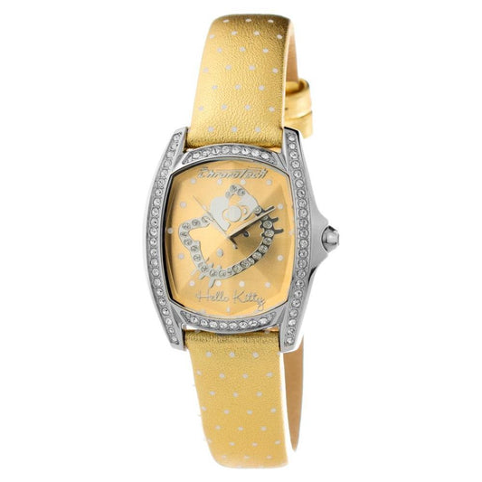 Chronotech Gold Leather Watch