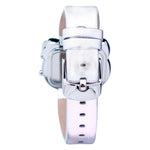 Chronotech Silver Leather Watch