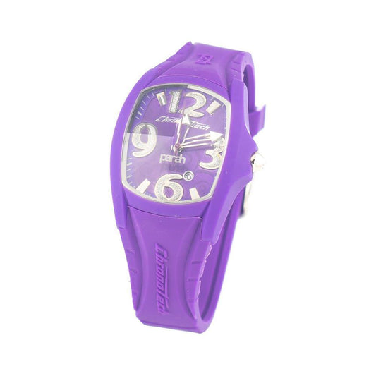 Chronotech Purple Rubber Watch
