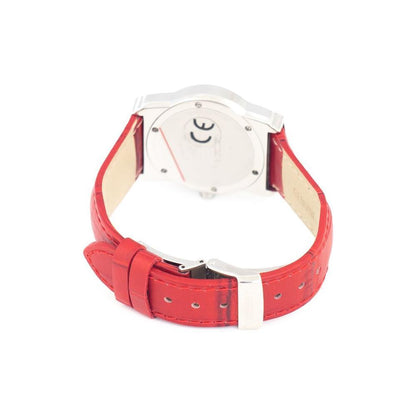 Chronotech Red Leather Watch