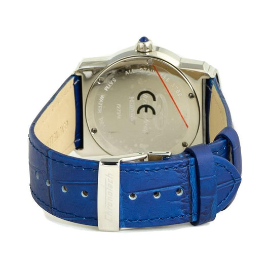 Chronotech Blue Leather Watch CHCT7279B09AC