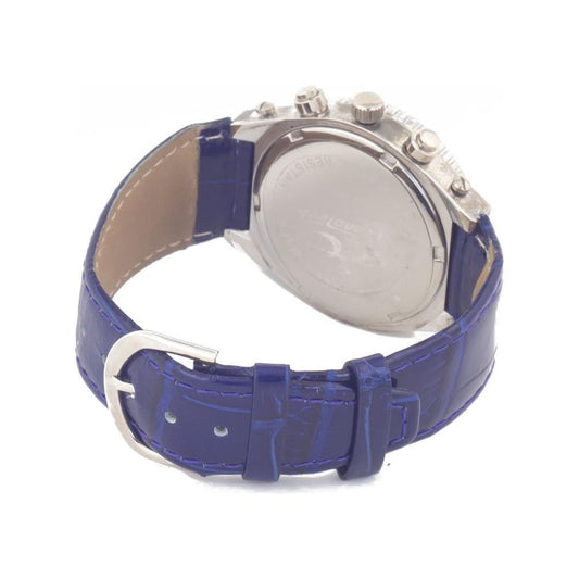Chronotech Blue Leather Watch CHCT7284S03AC