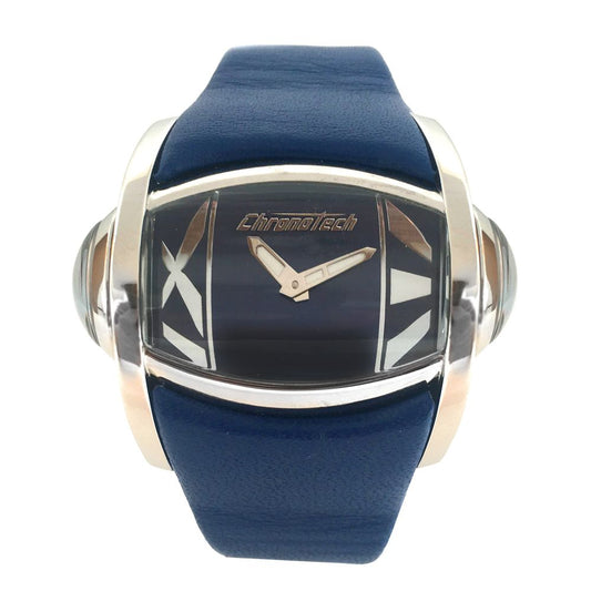 Chronotech Blue Leather Watch CHCT7681M03AC