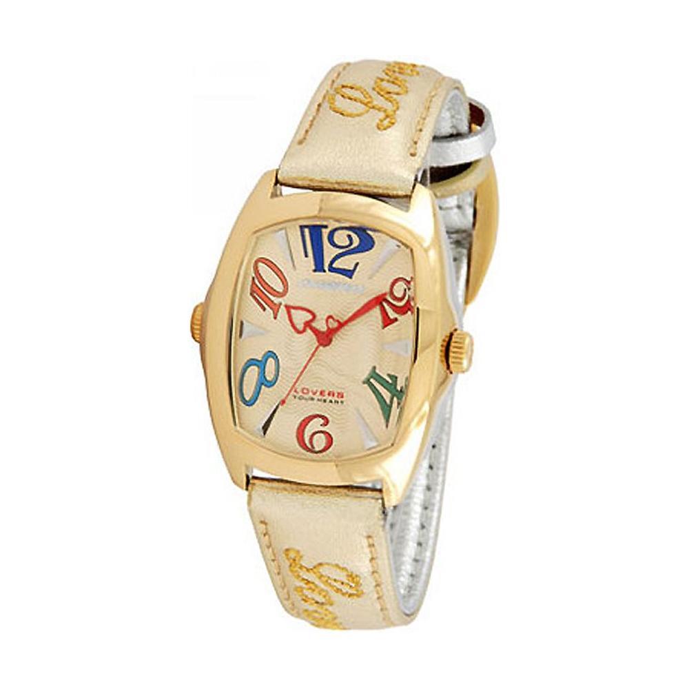 Chronotech Gold Leather Watch