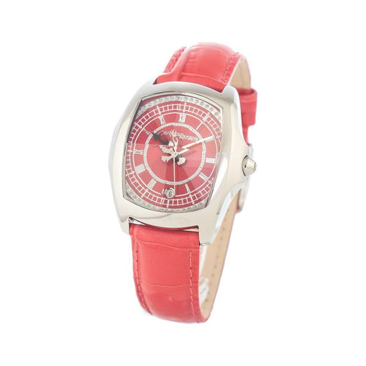 Chronotech Red Leather Watch CHCT7896L97AC