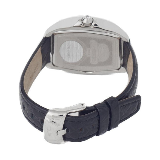 Chronotech Black Leather Watch CHCT7896LS102AC