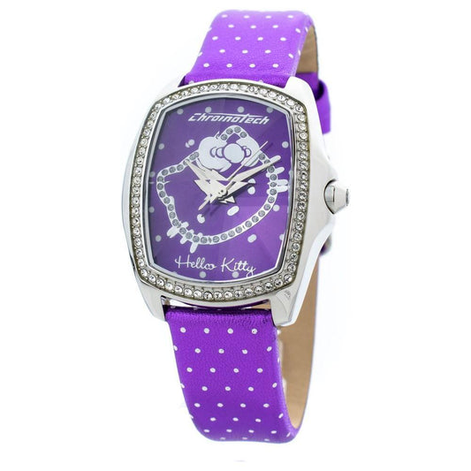 Chronotech Purple Leather Watch CHCT7896LS43AC