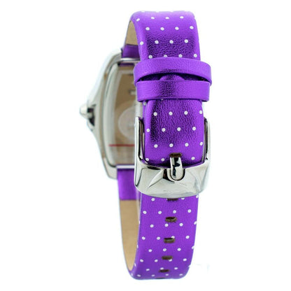 Chronotech Purple Leather Watch