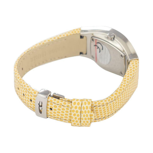 Chronotech Yellow Leather Watch CHCT7932AL86AC