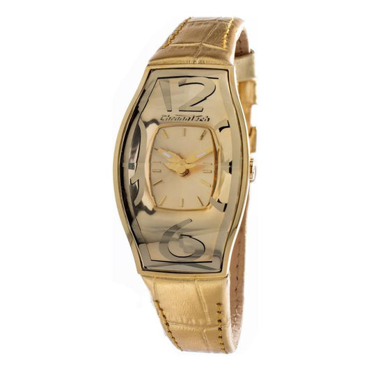 Chronotech Gold Leather Watch CHCT7932L65AC
